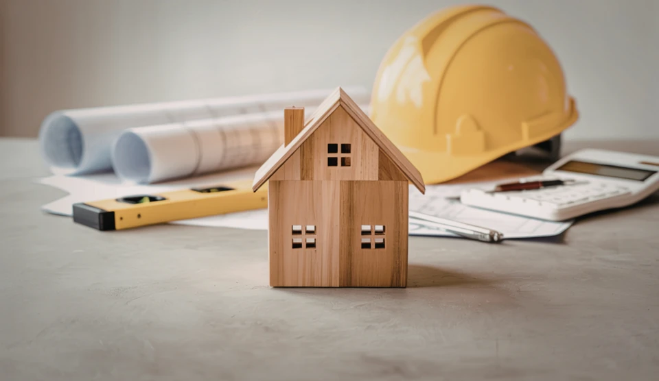 Constructeur ingénieur sur le chantier